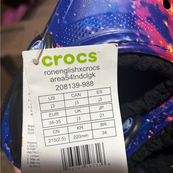 Crocs x Ron English WHIN Lined Clogs - AREA 54 Aliens Universe Little Kids Size - Picture 10 of 14